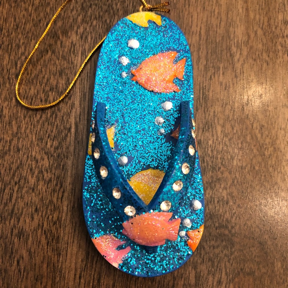 December Diamonds Collection Flip Flop Ornament